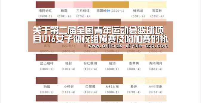 关于第二届全国青年运动会篮球项目U16女子体校组预赛及附加赛的补充通知“星空娱乐